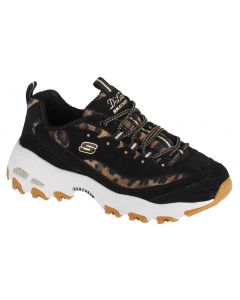 damskie Skechers D'Lites Quick Leopard 13158-BKLD 001