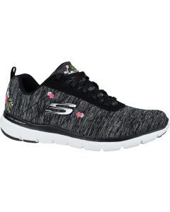 damskie Skechers Flex Appeal 3.0 13074-BKW 001