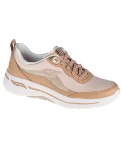 damskie Skechers Go Walk Arch Fit Golden Era 124488-TAN 001