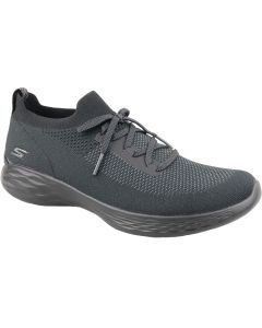 damskie Skechers You Shine Trainers 14957-BKGY 001