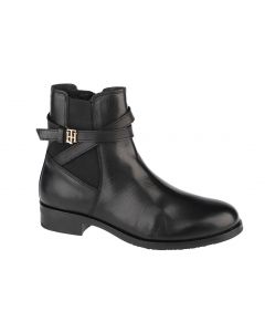 damskie Tommy Hilfiger Hardware On Belt Flat Boot FW0FW05967-BDS 001