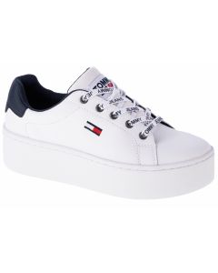 damskie Tommy Hilfiger Iconic Leather Flatform EN0EN01113-YBR 001