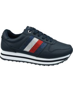 damskie Tommy Hilfiger Tommy Retro Crystal Sneaker FW0FW04683-CKI 001