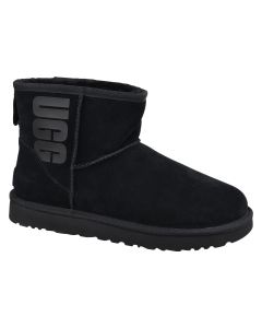 damskie UGG Classic Mini UGG Rubber Logo 1108231-BLK 001