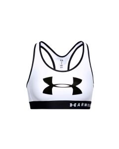 damskie Under Armour Mid Keyhole Graphic Bra 1344333-100 001