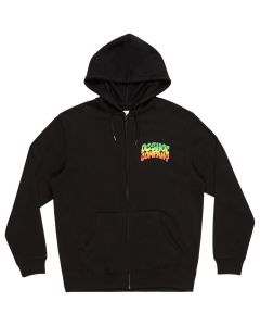 DC Hot Box Zip Hoodie ADYSF03146-KVJ0 męskie bluzy, Czarne 001