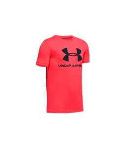 dla dzieci Under Armour Sportstyle Logo Short Sleeve Jr 1330893-628 001