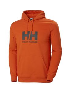 Helly Hansen Logo Hoodie 33977-300 męskie bluzy, Pomarańczowe 001