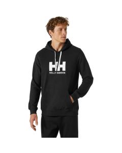 Helly Hansen Logo Hoodie 33977-990 męskie bluzy, Czarne 001