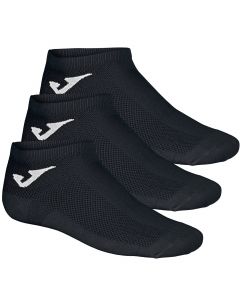 Joma Invisible 3PPK Socks 400781-100 unisex skarpetki, Czarne 001