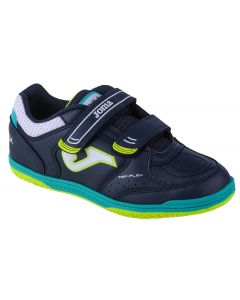 Joma Top Flex Jr 2303 IN TPJW2303INV dla chłopca buty halowe - halówki, Granatowe 001