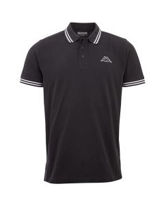 Kappa Polo Shirt 709361-19-0201 męskie koszulki polo, Czarne 001