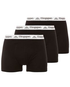 Kappa Vario 3pack Boxer Shorts 708386-19-4006 męskie bokserki, Czarne 001