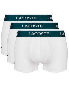 Lacoste 3-Pack Boxer Briefs 5H3389-001 męskie bokserki, Białe 001