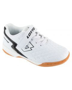 Lotto Dasher K 2600920K-1011 dla chłopca buty halowe - halówki, Białe 001