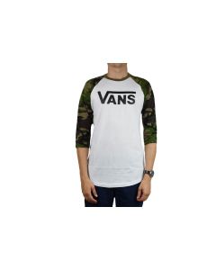 męskie Vans Classic Raglan 3/4 Tee VN0002QQATA 001