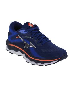 Mizuno Wave Sky 7 J1GC230204 męskie buty do biegania, Niebieskie 001