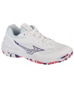 Mizuno Wave Stealth 6 X1GB243020 damskie buty do piłki ręcznej, Białe 001