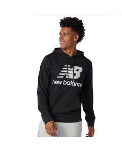 New Balance Essentials Stacked Logo Hoodie MT03558BK męskie bluzy, Czarne 001