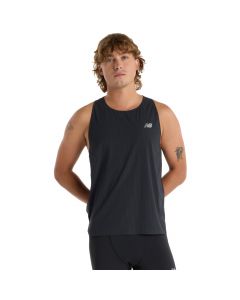 New Balance Race Day Ultra Light Singlet Tee MT51205BK męskie t-shirty, Czarne 001
