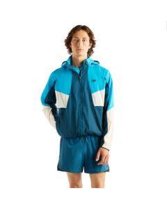 New Balance RC Jacket MJ61U1I9STS męskie kurtki przeciwdeszczowe, Niebieskie 001