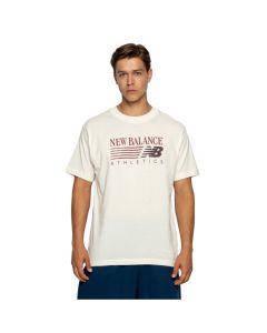 New Balance Reimagined Graphic T-Shirt MT62U0E0AGA męskie t-shirty, Beżowe 001