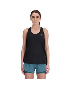 New Balance Singlet Athletics Tank WT41250BKH damskie t-shirty, Czarne 001