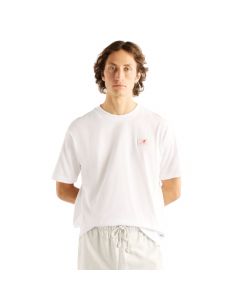 New Balance Woven Label T-Shirt MT53928WT męskie t-shirty, Białe 001
