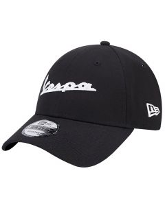 New Era 940 Wordmark 9FORTY Vespa Cap 60363564 męskie czapki z daszkiem, Czarne 001