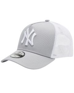 New Era 9FORTY Aframe Trucker New York Yankees Kids Cap 12745565 dla chłopca czapki z daszkiem, Szare 001