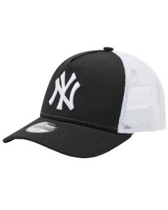 New Era 9FORTY Aframe Trucker New York Yankees Kids Cap 12745566 dla chłopca czapki z daszkiem, Czarne 001