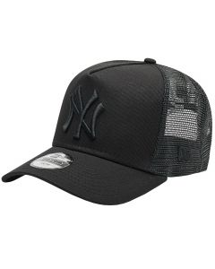 New Era 9FORTY Aframe Trucker New York Yankees Kids Cap 12745567 dla chłopca czapki z daszkiem, Czarne 001