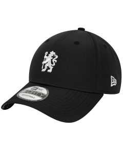 New Era 9FORTY Chelsea FC Lion Crest Floral All Over Print Cap 60431642 męskie czapki z daszkiem, Czarne 001