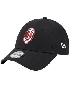 New Era 9FORTY Kids Core AC Milan Cap 60363584 dla chłopca czapki z daszkiem, Czarne 001