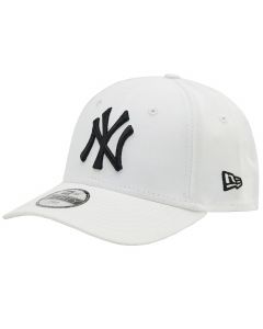 New Era 9FORTY League New York Yankees Kids Cap 12745556 dla dziewczynki czapki z daszkiem, Białe 001