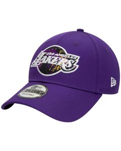 New Era 9FORTY Los Angeles Lakers NBA Print Infill Cap 60298639 męskie czapki z daszkiem, Fioletowe 001