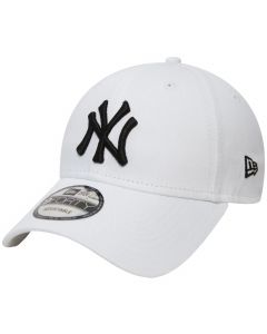 New Era 9FORTY New York Yankees MLB League Basic Cap 10745455 męskie czapki z daszkiem, Białe 001