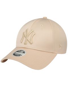 New Era 9FORTY New York Yankees Wmns Satin Pastel Cap 60434991 damskie czapki z daszkiem, Beżowe 001