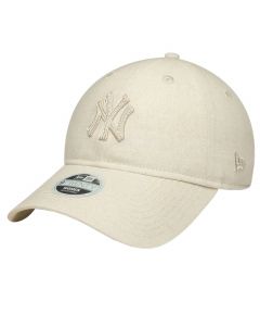 New Era 9TWENTY Midi Linen New York Yankees Cap 60856309 damskie czapki z daszkiem, Beżowe 001