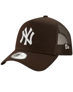 New Era Essential New York Yankees League Trucker Cap 60284919 męskie czapki z daszkiem, Brązowe 001