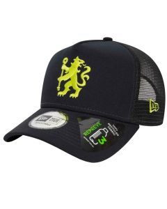 New Era League Essentials Trucker Chelsea FC Cap 60431640 męskie czapki z daszkiem, Granatowe 001