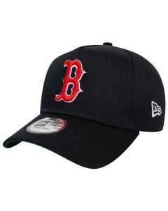 New Era MLB 9FORTY Boston Red Sox World Series Patch Cap 60422502 męskie czapki z daszkiem, Granatowe 001