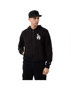 New Era MLB League Los Angeles Dodgers Essential Zip Hoodie 60284775 męskie bluzy, Czarne 001