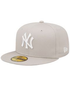 New Era New York Yankees 59FIFTY League Essential Cap 60424308 męskie czapki z daszkiem, Beżowe 001