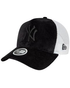 New Era New York Yankees Velour Trucker Cap 60435005 unisex czapki z daszkiem, Czarne 001