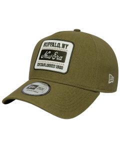 New Era Patch Line Cream 9FORTY E-Frame Adjustable Cap 60667686 męskie czapki z daszkiem, Zielone 001