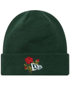 New Era Rose Icon Cuff Knit Beanie Hat 60580736 unisex czapki, Zielone 001