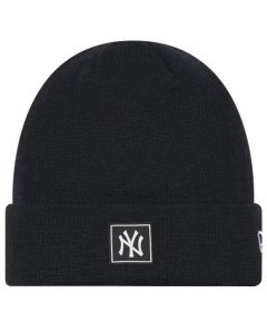 New Era Team Cuff Beanie New York Yankees Hat 60284968 męskie czapki, Czarne 001