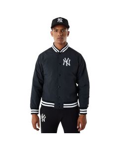 New Era Team Logo Bomber New York Yankees Jacket 60284785 męskie kurtki, Czarne 001