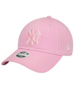 New Era Wmns 9TWENTY League Essentials New York Yankees Cap 60434987 damskie czapki z daszkiem, Różowe 001